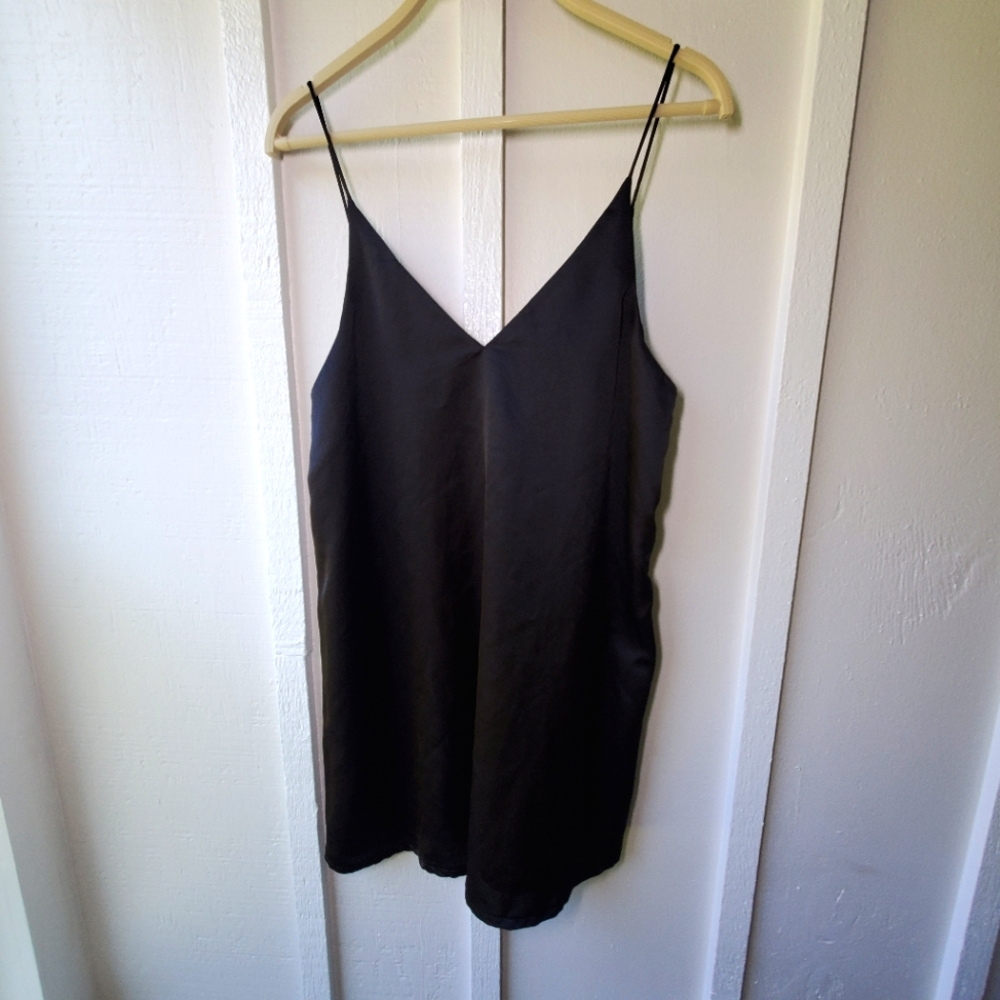 Kiss The Sky Black Slip Dress Classic Small